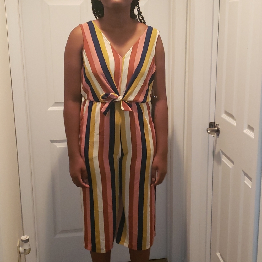 Jumpsuit with Stripes. Brand new!!